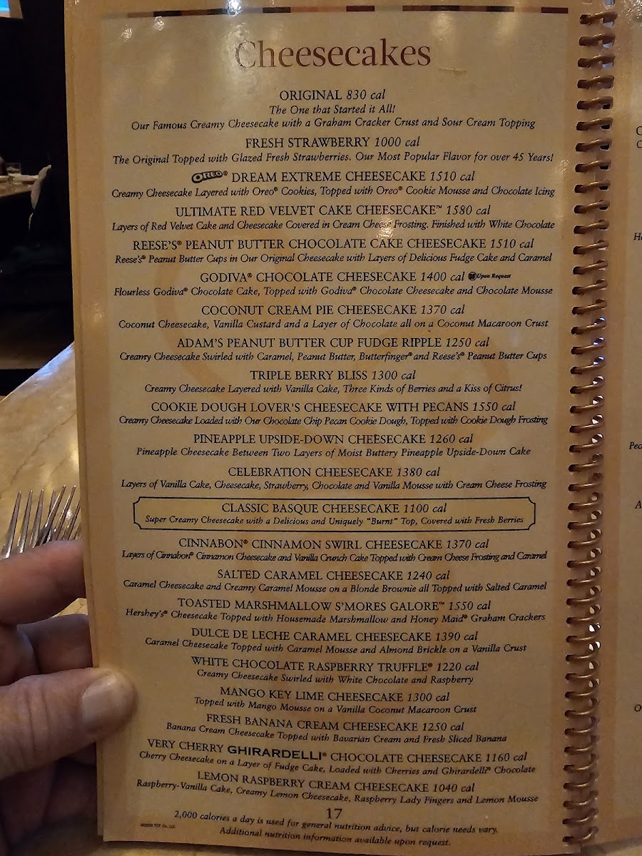 The Cheesecake Factory Menu-1