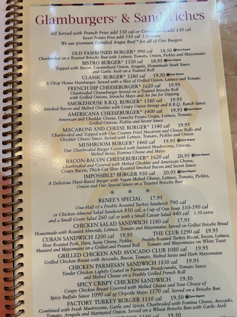 The Cheesecake Factory Menu-3