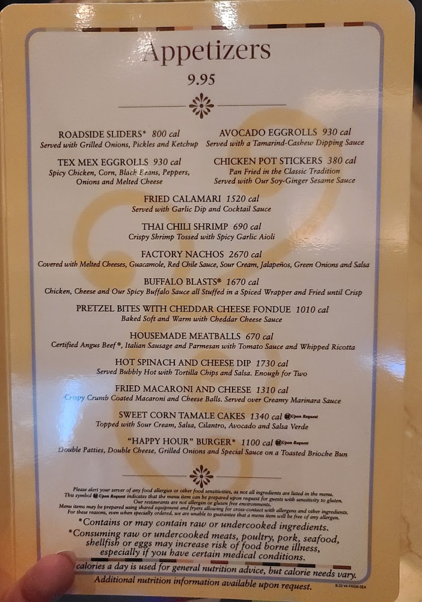 The Cheesecake Factory Menu-6