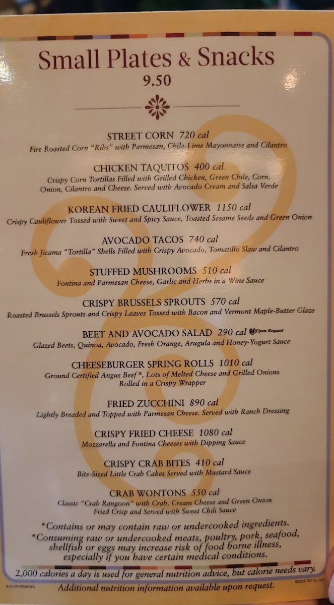 The Cheesecake Factory Menu-7
