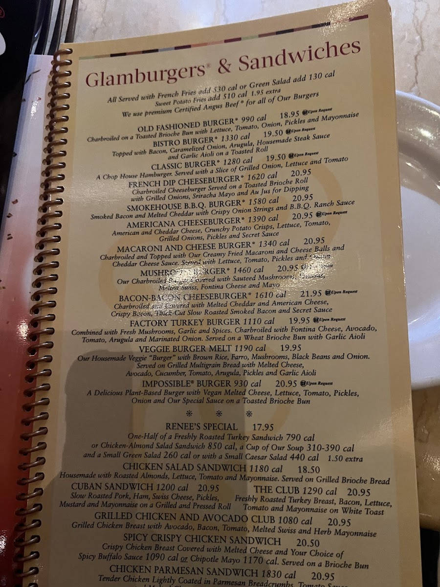 The Cheesecake Factory Menu-9